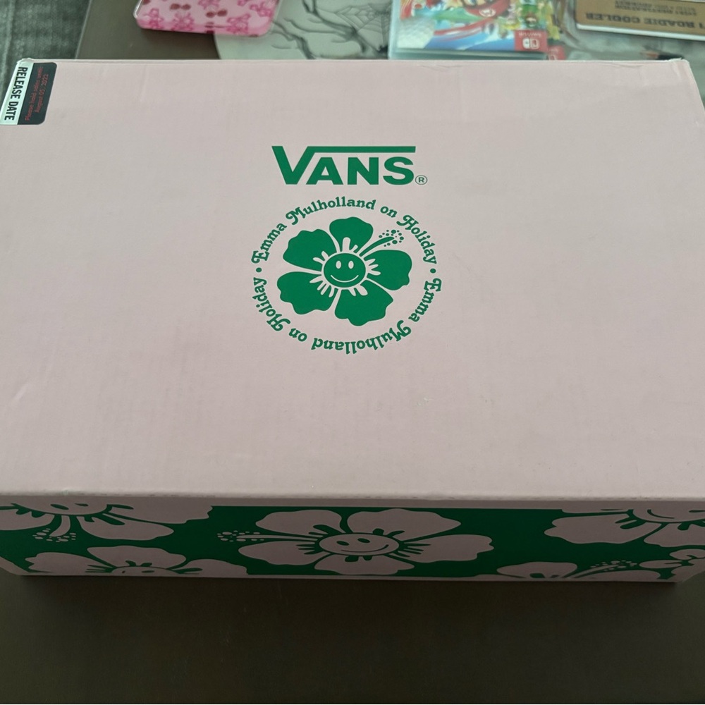 Vans Checkerboard Sneakers with Pink and Green Accents x Emma mulholland on holi - Picture 6 of 6